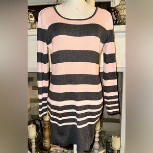 AGB vintage Y2K pink and grey mini ribbed dress. Size XL GUC🩷🩶